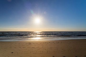 Zonsondergang op het strand van Michael Ruland