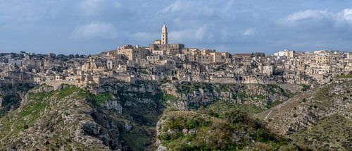 Matera - Panorama in de ochtendzon