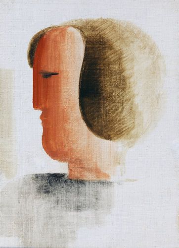 Hoofd naar links, Oskar Schlemmer, 1928