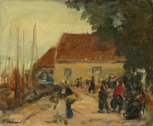 Volendam-Straßenszene von Robert Henri