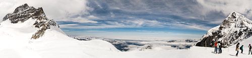 Schweiz Panorama - Blick vom Jungfraujoch