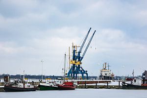 Winter im Stadthafen in Rostock