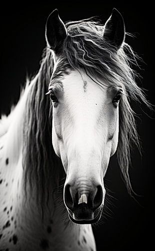 Portrait photo of a horse