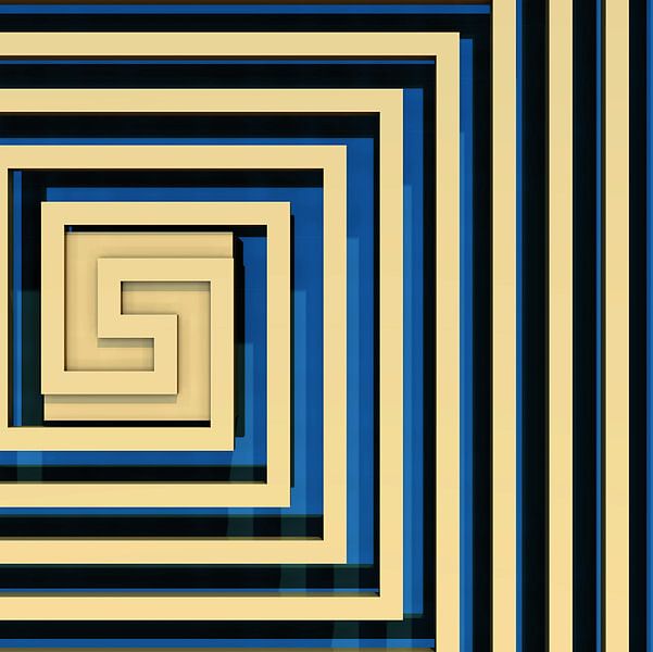 3d-Rendering eines Quadrats von W J Kok