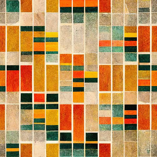 Art Deco Patroon met Aardse kleuren #XI