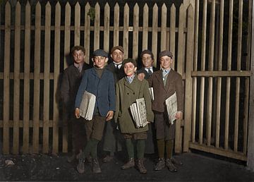 Paperboys, March 1909 by Colourful History