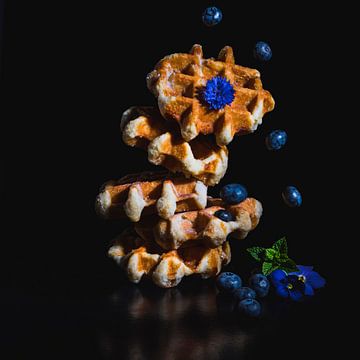 Blueberry waffle, blueberry waffle by Corrine Ponsen