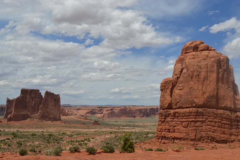 Rotsformaties in Arches National Park van Bernard van Zwol