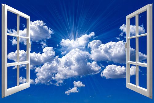 prachtig uitzicht op de wolken spiritueel