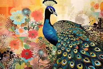Oiseaux : Paons sur Blikvanger Schilderijen
