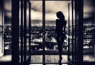 Silhouette over Seine by Arjen Roos thumbnail