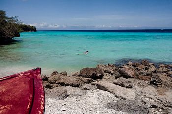 Océan bleu à Curaçao