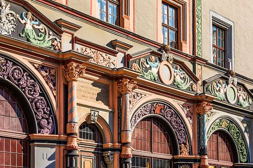 Cranach House on the market square in the old town of Weimar