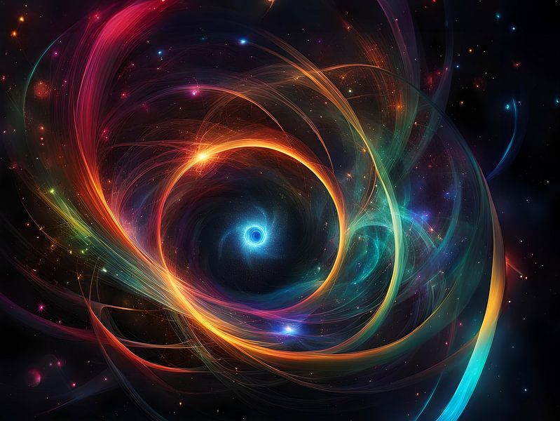 Kwantumfysica door visuele expressie van Eye on You