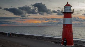 Noorderhoofd lighthouse near West Kapelle Zeeland by Menno Schaefer