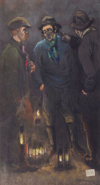 Herman Heijenbrock, The mining lampist, ca 1930 by Atelier Liesjes