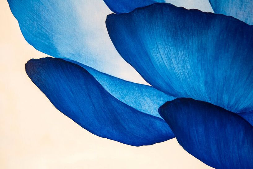 Blue petals in soft colours by Poster Art Shop
