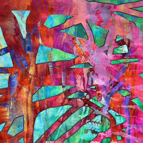 Vormen Blauw Groen Roze