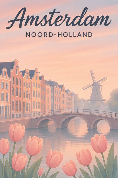 Amsterdam by Poster Art Shop