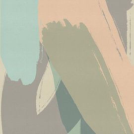 Fresh pastel mid-century shapes by Dina Dankers