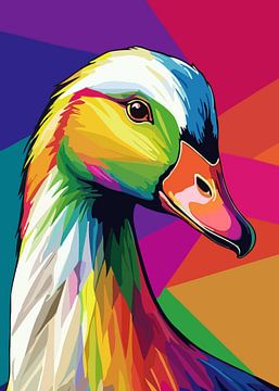 Pop-art stijl van gans van MIROKKU