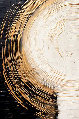 ABSTRACT KUNST Gouden impulsen