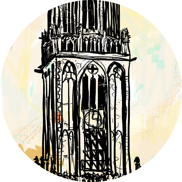 Domtoren Utrecht van Janet Edens