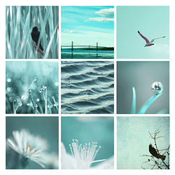 3x3 Bleu Aqua