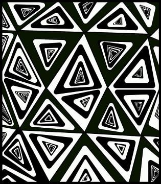 Geometry black and white triangles van Romana Vac