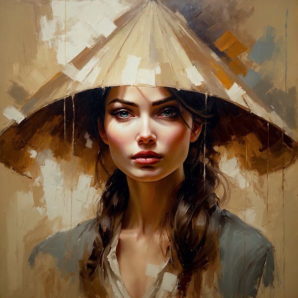 A young woman. by Ljupka Kareska