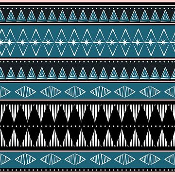 Navajo Pattern Aztec Abstract 9 van Gisela - Art for you