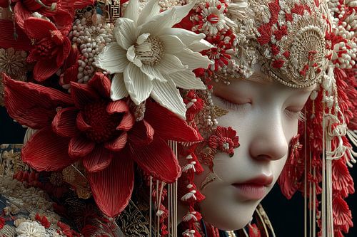 schilderachtige Japanse kunst Geisha