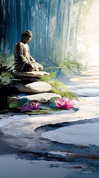 ZEN - Buddhism - Buddha - Buddha by Gelissen Artworks