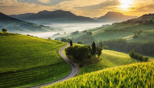 Tuscany with landscape