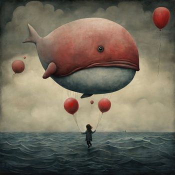 La baleine rouge et la fille