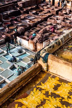 Tannery in Fez by Laura