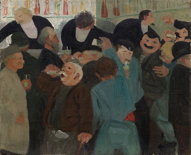 Félix Vallotton - Le bistrot (ca. 1895) par Peter Balan