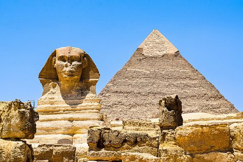 Les pyramides et le sphinx de Gizeh en Egypte