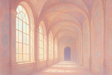 Couloir serein avec fenêtres sur Imperial Art House