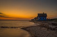 Magische ochtend op de Graswarder - romantiek op het rieten dak in het eerste daglicht