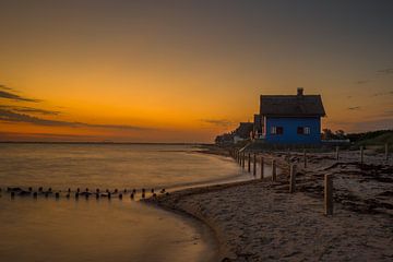 Magical morning on the Graswarder - thatched roof romance in the first light of day by Thomas Junklewitz
