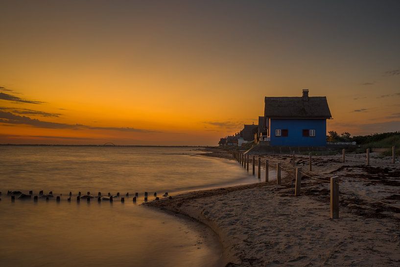 Magical morning on the Graswarder - thatched roof romance in the first light of day by Thomas Junklewitz