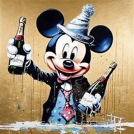 Gold Edition - Homage to Mickey - Happy Birthday by Felix von Altersheim
