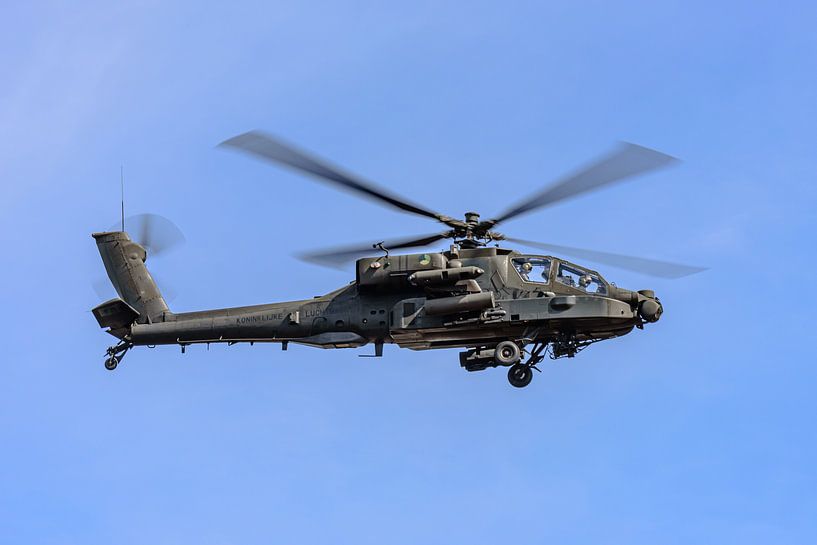 Boeing AH-64 Apache gevechtshelikopter van de KLu. van Jaap van den Berg