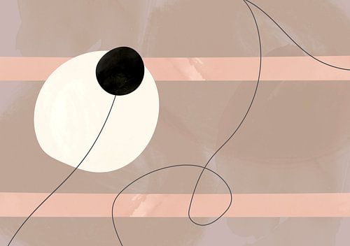 Scandinavisch Mid Eeuw Minimalisme Abstract