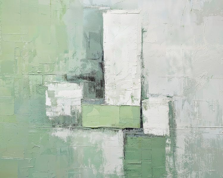 Green Pastel 114.54 by ARTEO Paintings