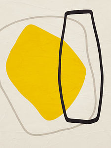Moderne Abstrakte Organische Geometrische Farbkunst