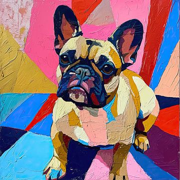 Bulldog | Pop Art Bulldog van De Mooiste Kunst
