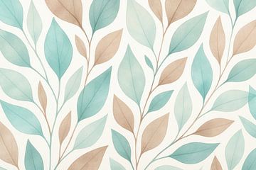 Botanischer Rhythmus mit Blättern von Imperial Art House