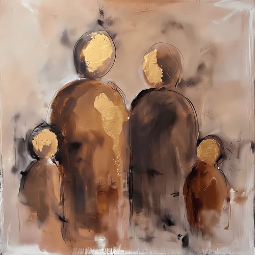 Familie van 4 Ronde Vormen